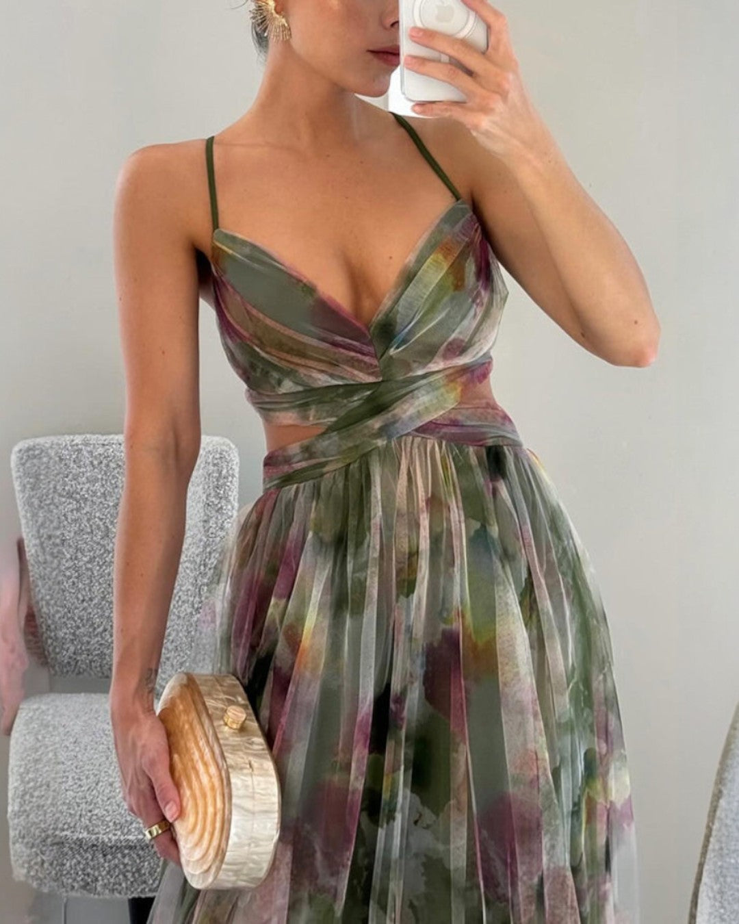 Orelavine™ Maxi Floral Dress Charming Elegant Style