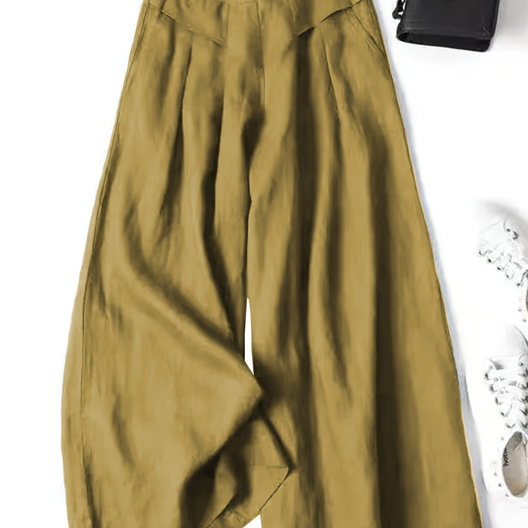 Brisae™ Vintage Style Wide Leg Linen Pants
