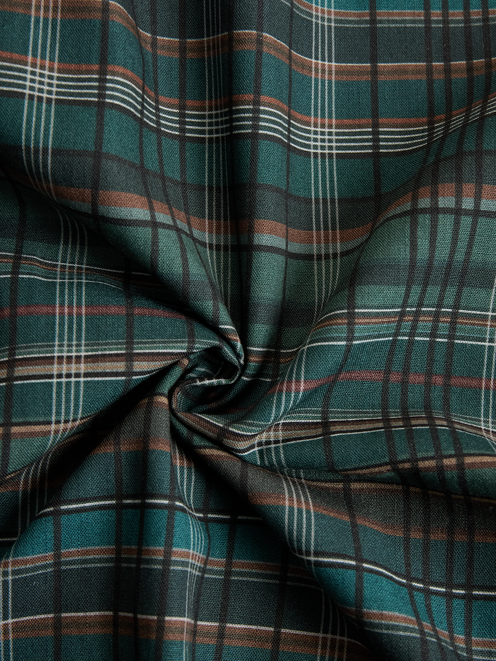 Blayra™ Women's Plaid Shirt Maxi Dress with Lapel