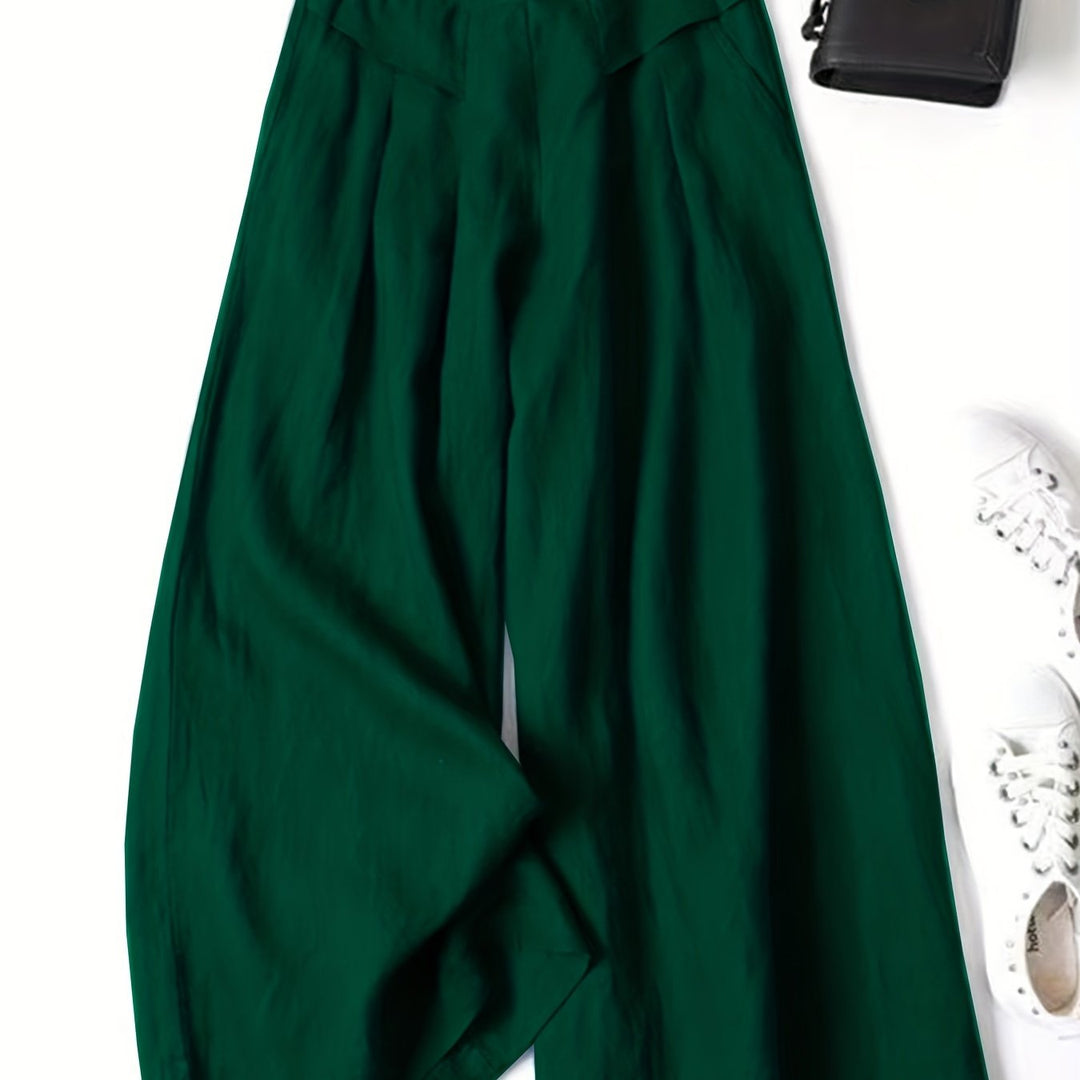 Brisae™ Vintage Style Wide Leg Linen Pants