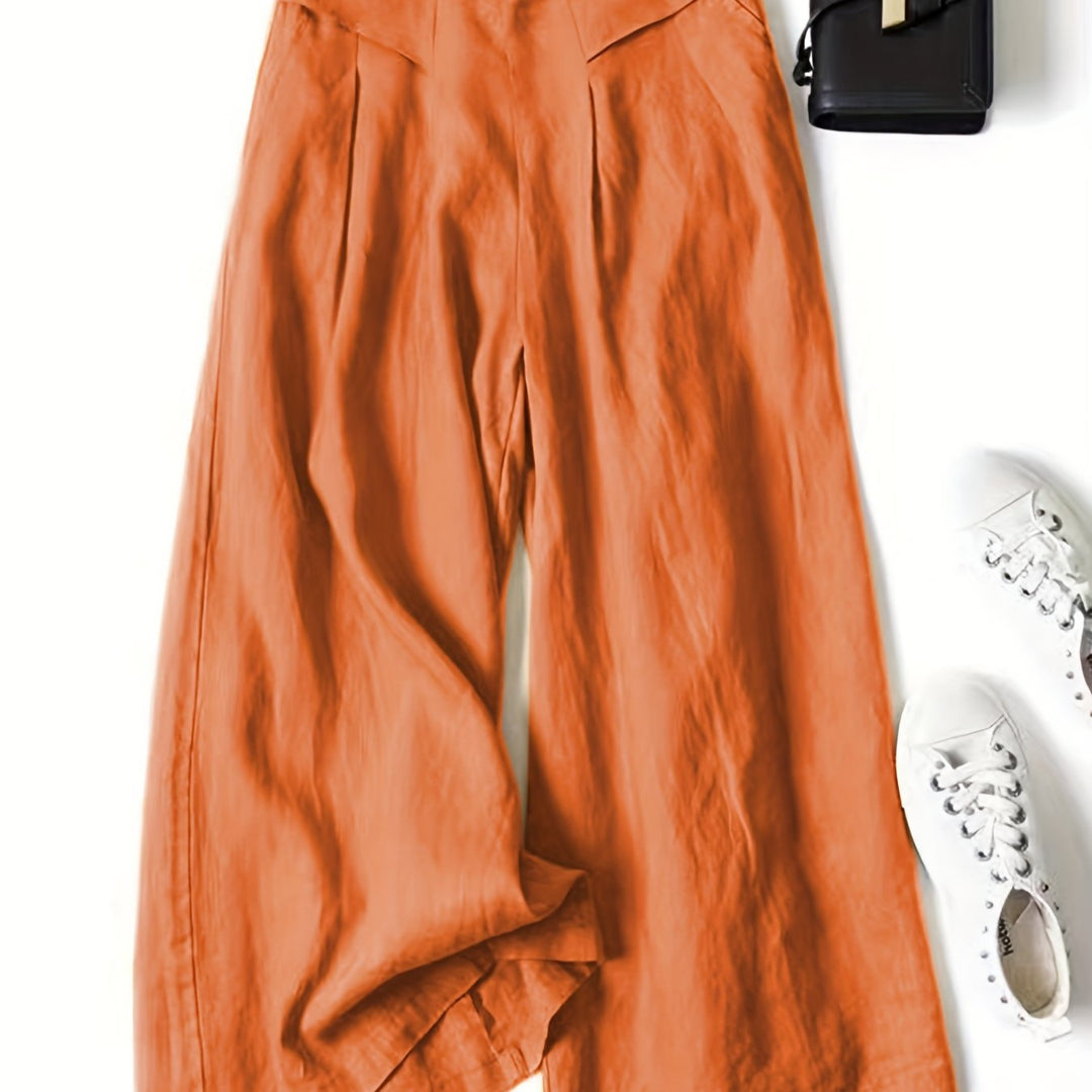Brisae™ Vintage Style Wide Leg Linen Pants