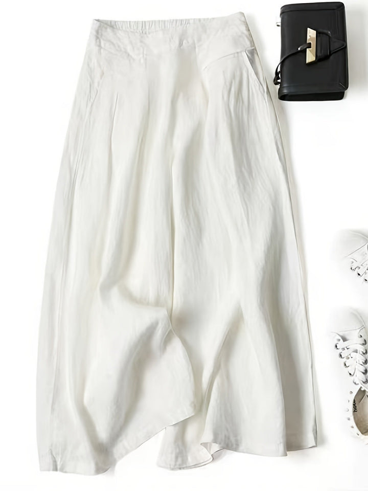 Brisae™ Vintage Style Wide Leg Linen Pants