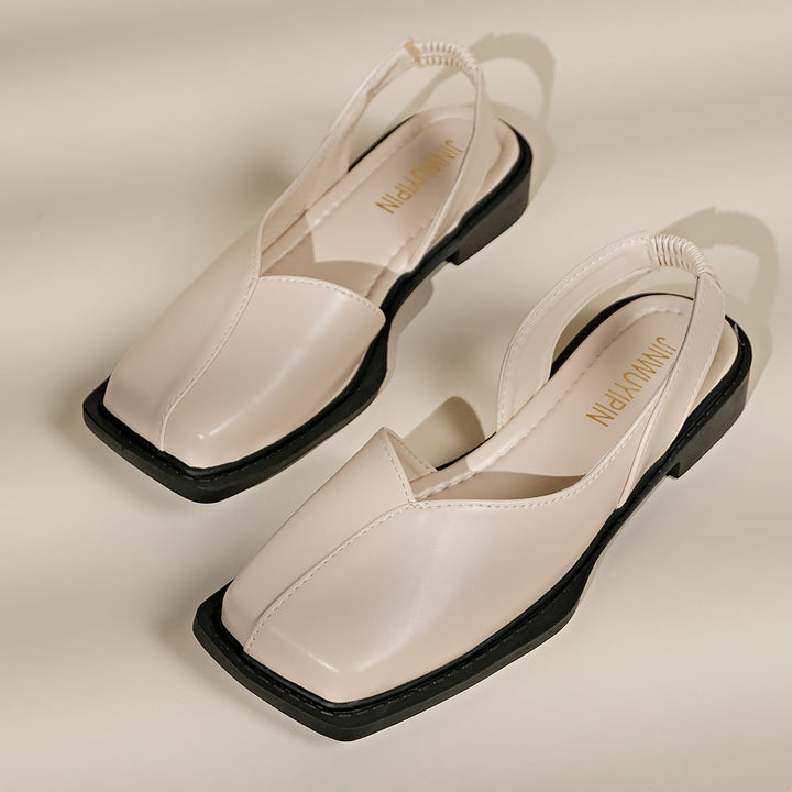 Darya™ Elegant Chunky Heel Sandals with Square Toe