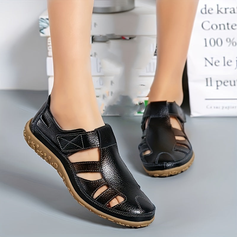 Norah™ Handmade Leather Moccasins with Soft Sole and Vintage Design