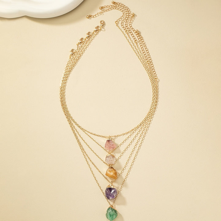 Taria™ Minimalist Necklace with Irregular Pendant Plated in 14K Gold