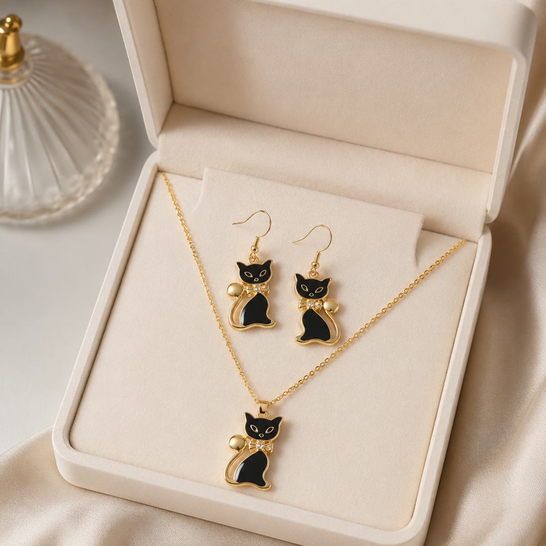 Elin™ Black Cat Chic Earrings