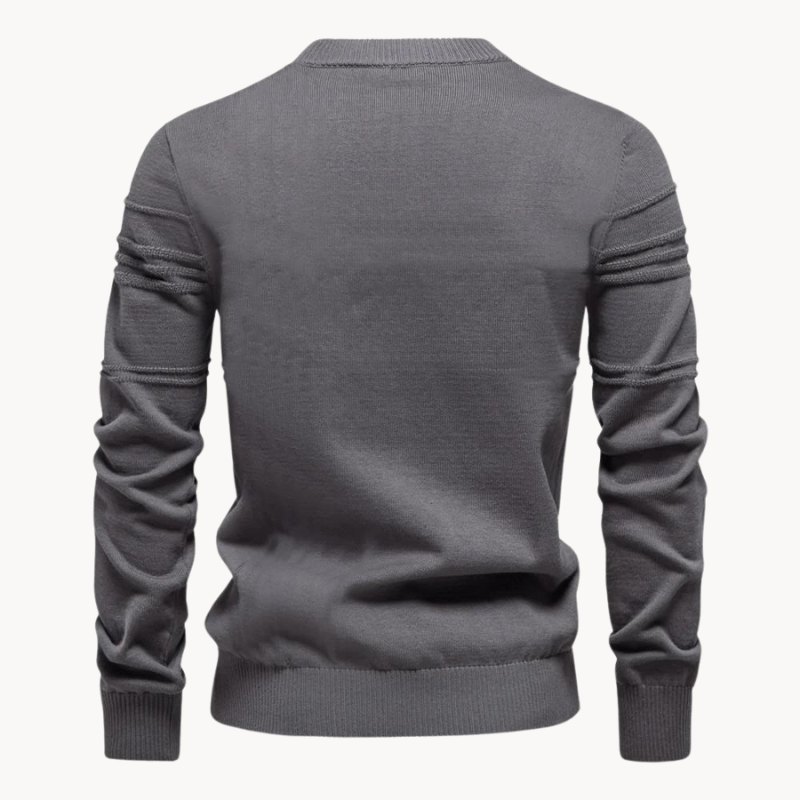 Men's Jumper with Check Design