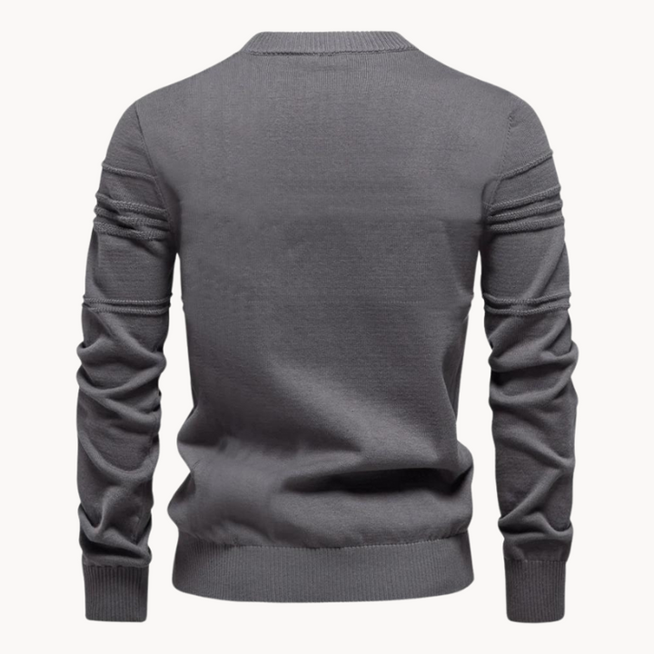 Men's Jumper with Check Design