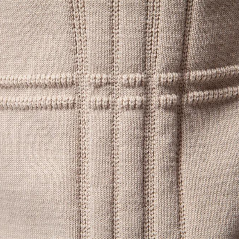 Men's Jumper with Check Design