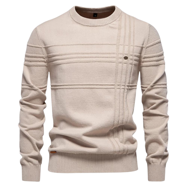 Men's Jumper with Check Design