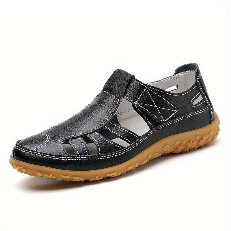 Norah™ Handmade Leather Moccasins with Soft Sole and Vintage Design