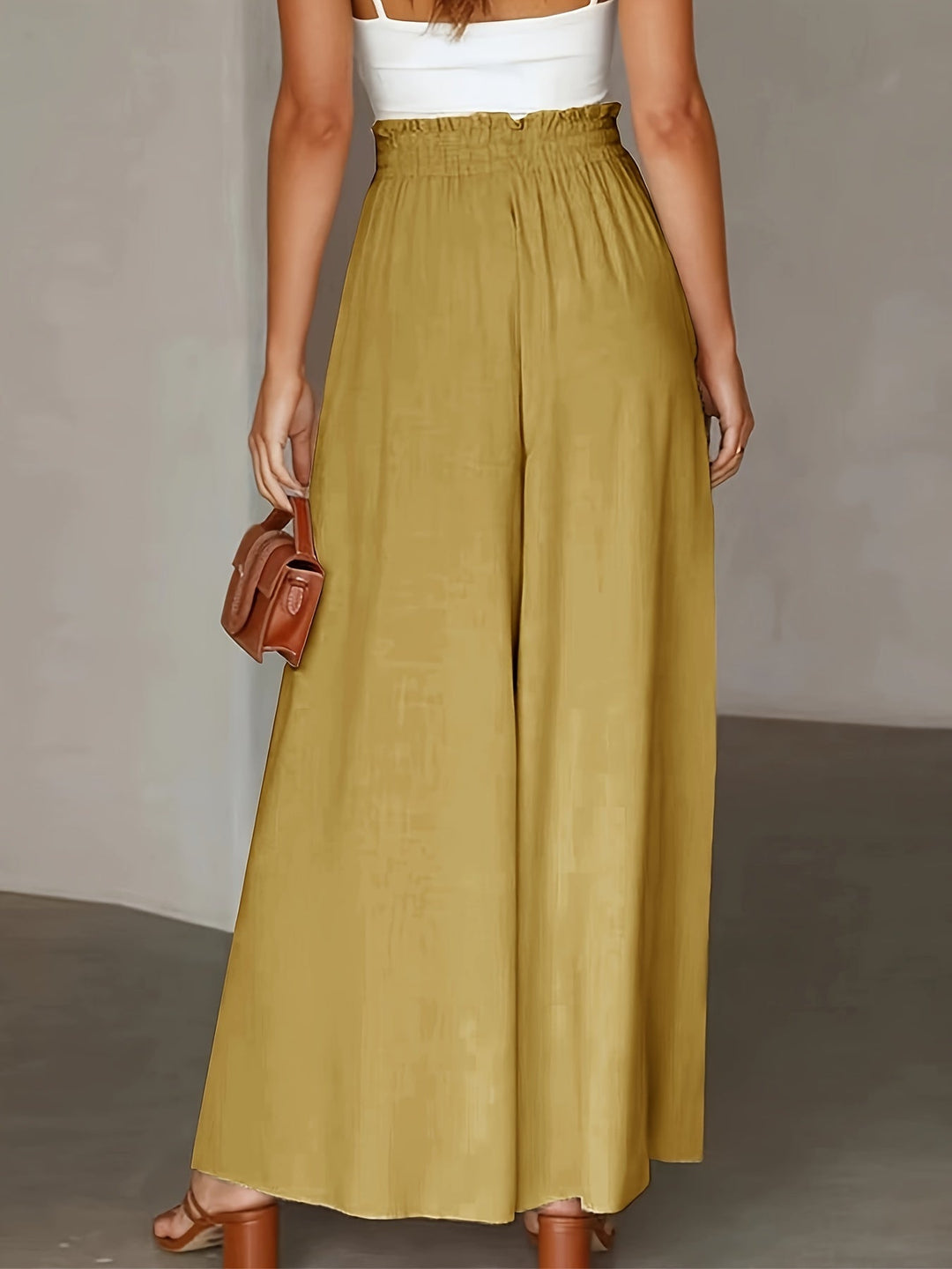 Corae™ Wide Leg Loose Pants with High Waist and Drawstring