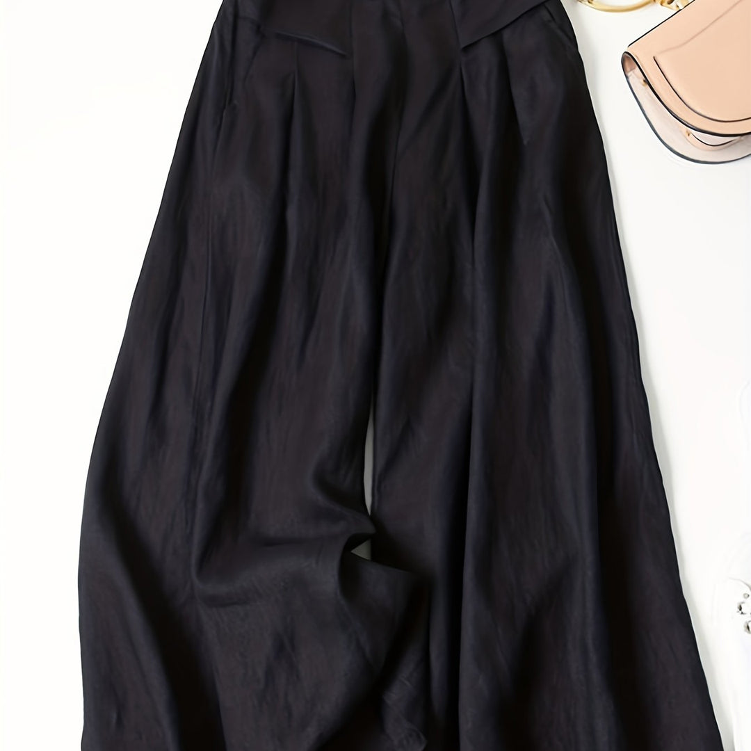 Brisae™ Vintage Style Wide Leg Linen Pants