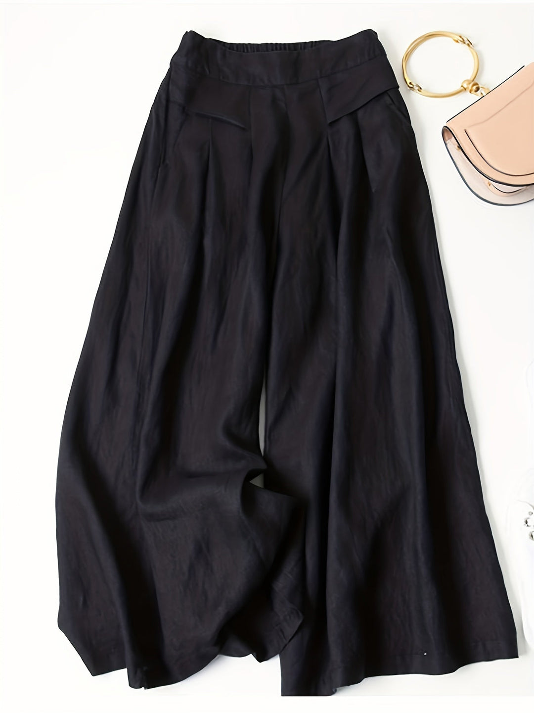 Brisae™ Vintage Style Wide Leg Linen Pants