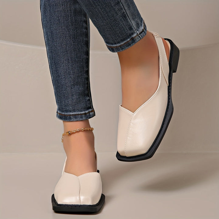 Darya™ Elegant Chunky Heel Sandals with Square Toe