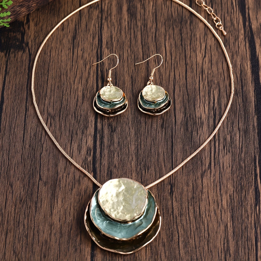 Vedae™ Elegant Flower Earrings with Gold Finish and Pearl