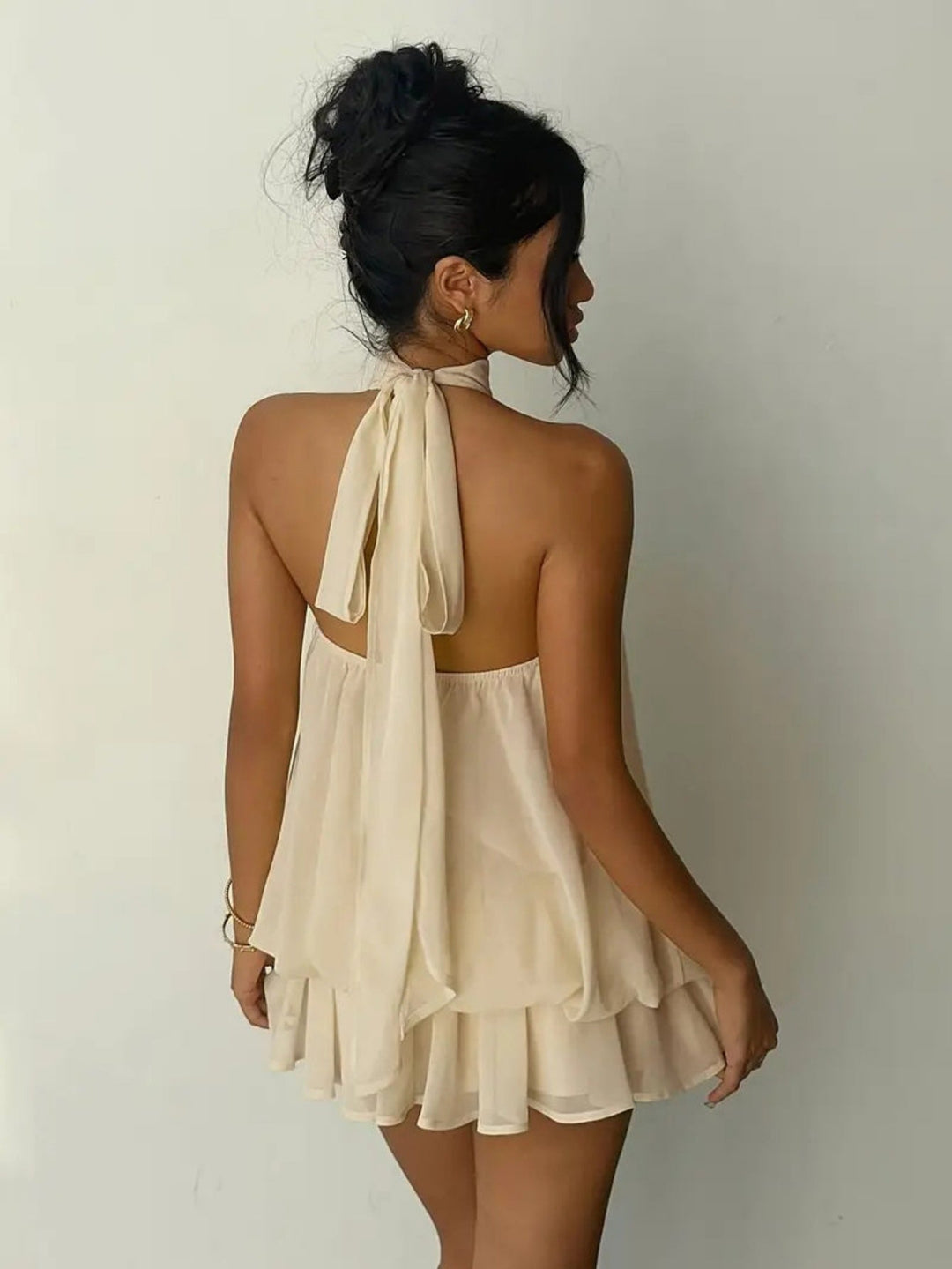 Meara™ Elegant Halter Dress for Summer Vacations